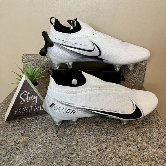 Nike Vapor Edge 360 Elite Flyknit Detachable Cleats White Mens Size 14 Wide - Picture 4 of 10